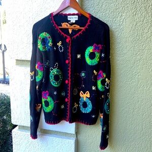 Hampshire Studio Vintage Christmas Cardigan